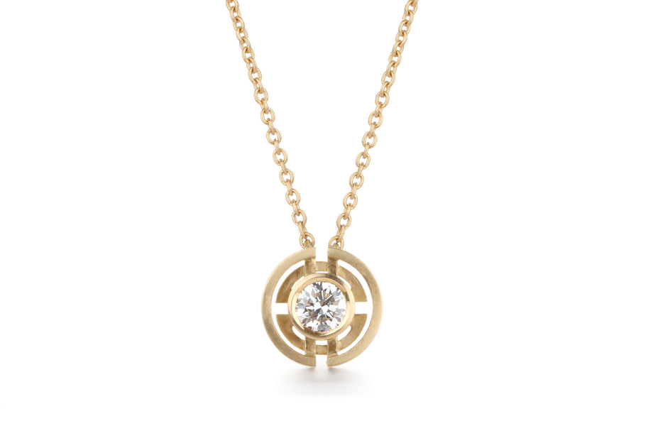 Diamond Three Circle Pendant