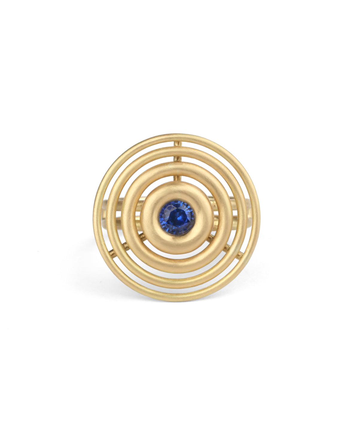 Blue Sapphire Drop Ring