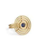 Blue Sapphire Drop Ring