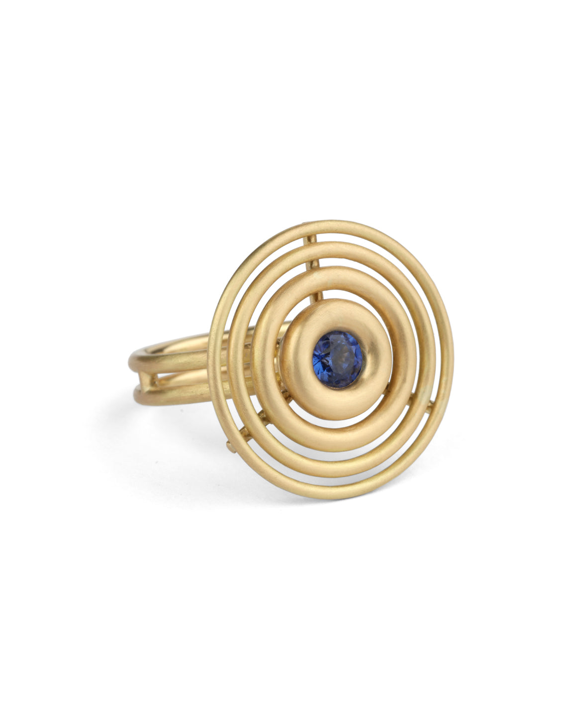 Blue Sapphire Drop Ring