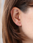 Natural Diamond Mini Half Circle Earstuds