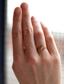 Natural Diamond Mini Rose Gold Nova Ring - 0.16ct