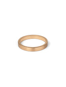 Rectangle Satin Wedding Band - 2.5mm