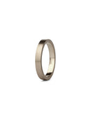 Rectangle Satin Wedding Band - 3mm