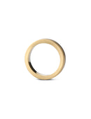 Multi gold wedding flat band. 18ct yellow and white gold.