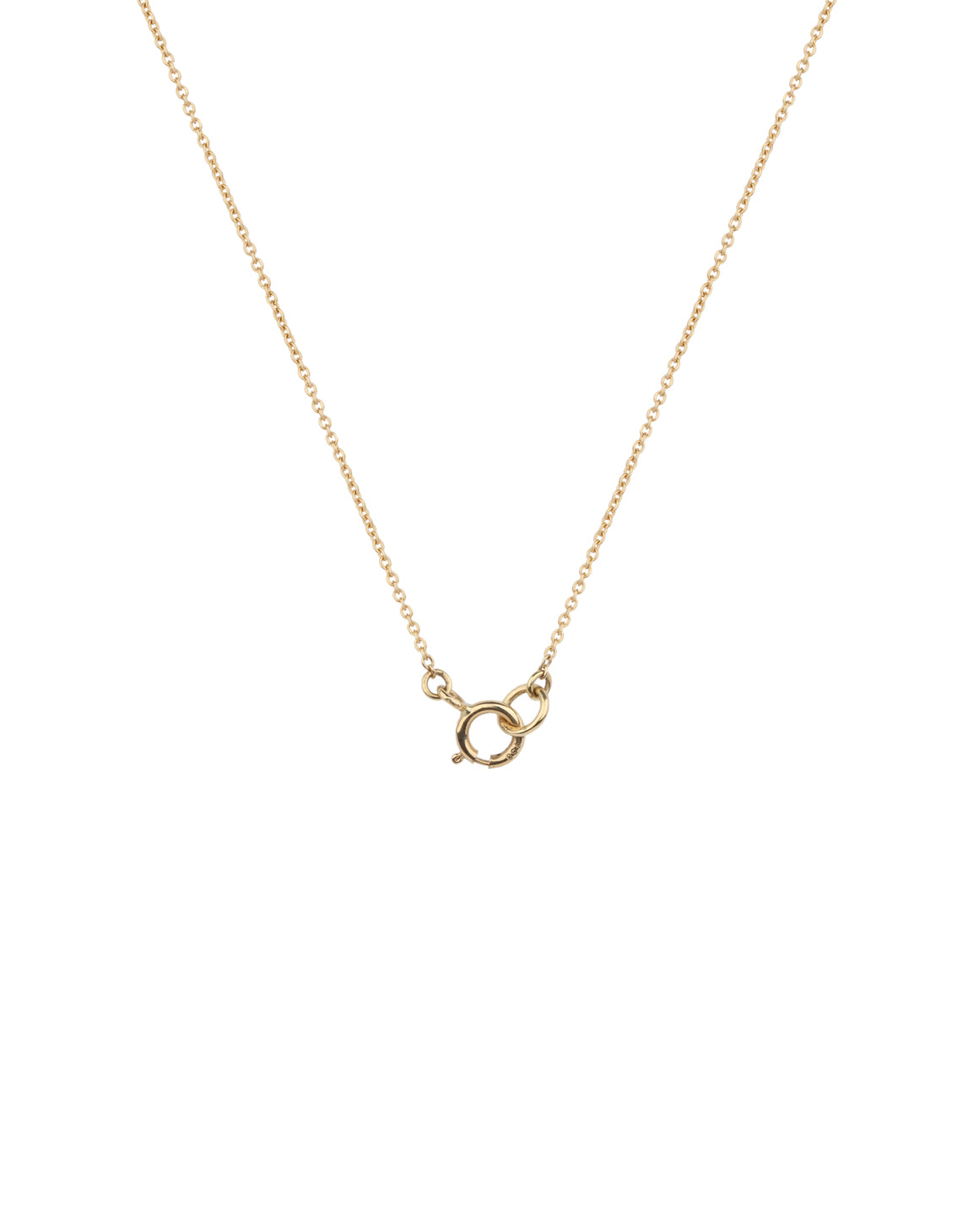 18ct yellow gold bolt ring, necklace fastening.