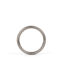 Oval Satin Wedding Band - 4mm