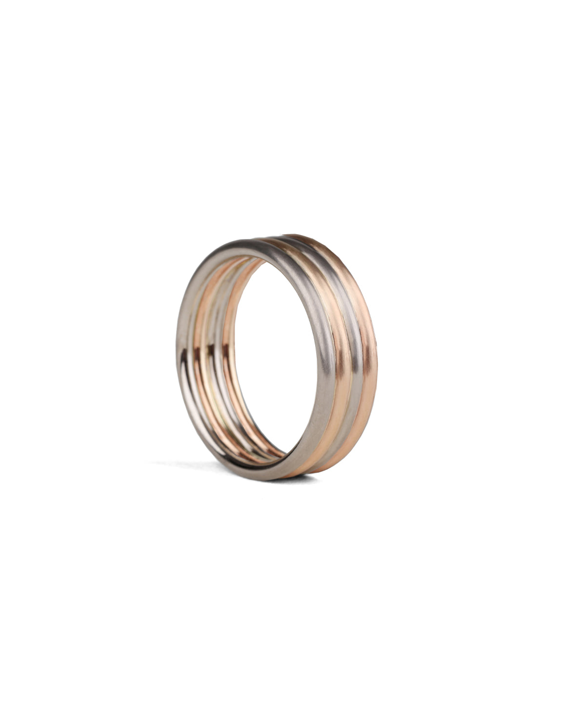 Quart Wedding Band - Medium - mixed metal