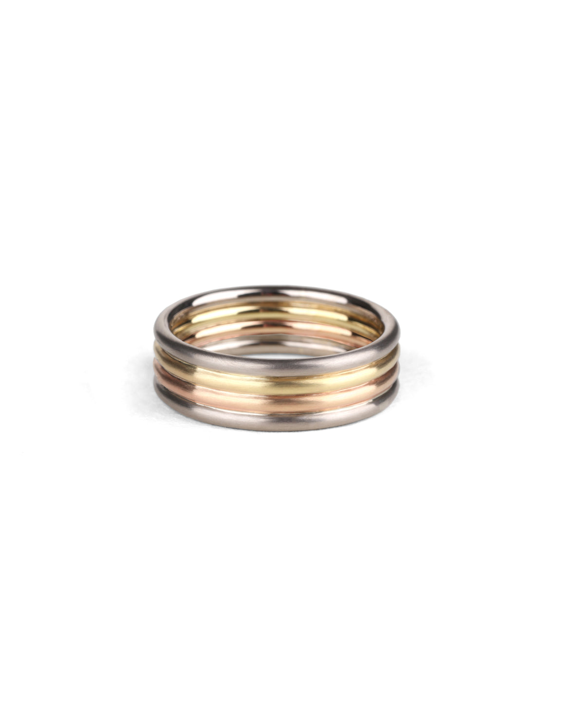 Quart Wedding Band - Medium - mixed metal